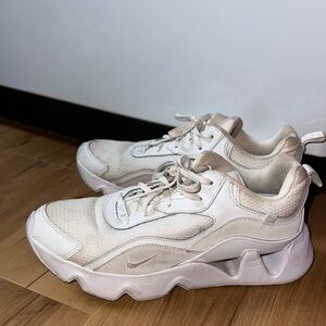 Nike White Chunky Sneakers Modern Design